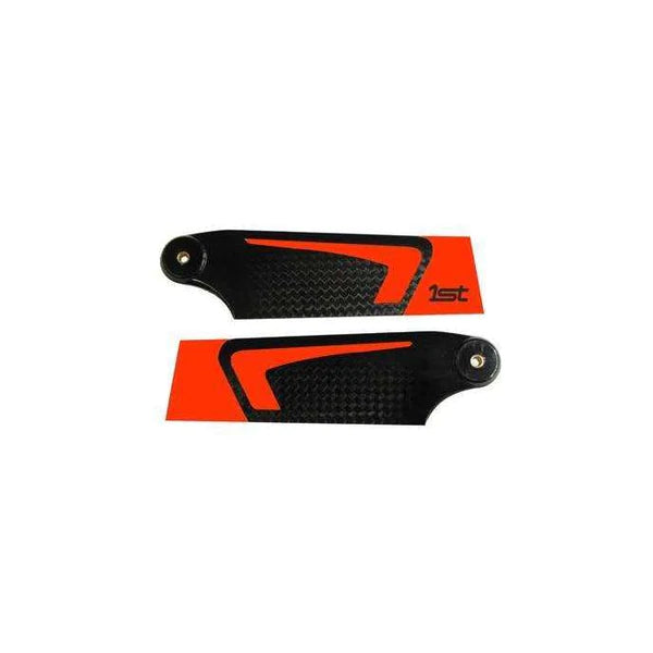 1ST TAIL BLADES CFK 90MM (ORANGE)