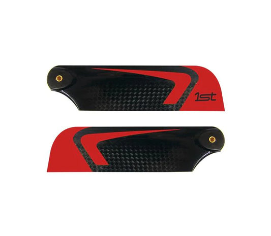 1ST TAIL BLADES CFK 105MM CP (RED)